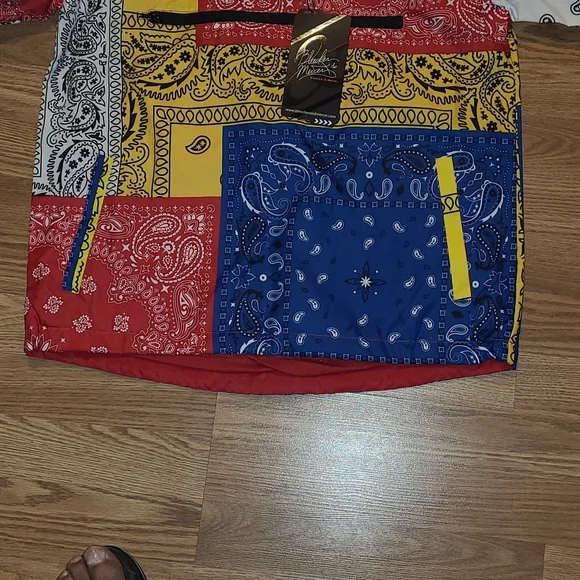 New Bleecker and Mercer Bandanna Patchwork lined windbreaker size S - Picture 5 of 7